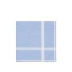 Simonnot Godard Men's Plaid-border Cotton Pocket Square - Blue