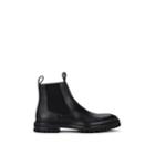 Lanvin Men's Pebbled Leather Chelsea Boots - Black