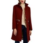 Chlo Women's Zip-detailed Compact Wool Coat - Rust