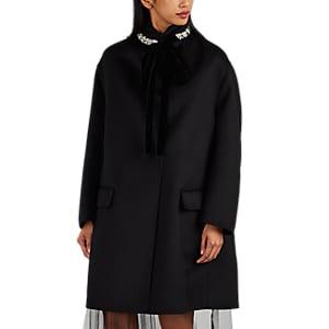 Prada Women's 2-in-1 Wool-blend Coat - Black