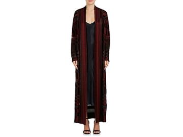 Zero + Maria Cornejo Women's Lee Striped Long Coat