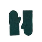 Isabel Marant Women's Chiraz Rib-knit Cashmere Mittens - Green