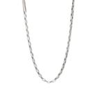 Title Of Work Men's Box- & Curb-chain Necklace - Silver