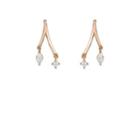 Tate Women's Branch-shaped Stud Earrings-gold