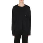 Balenciaga Men's Slouchy-pocket Cotton Oversized T-shirt-black