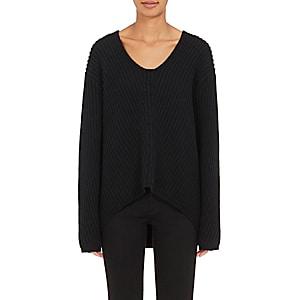 Acne Studios Women's Deborah Wool V-neck Sweater-black