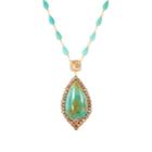 Cathy Waterman Women's Mixed-gemstone Pendant Necklace - Turquoise