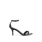 Barneys New York Women's Patent Leather Ankle-strap Sandals - Black