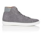 Barneys New York Men's Leather-trimmed Suede Sneakers-gray