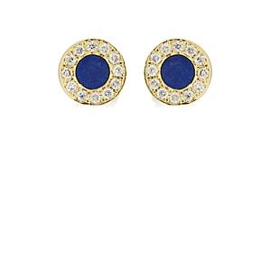 Jennifer Meyer Women's Circle Stud Earrings - Blue