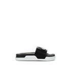 Christian Louboutin Men's Pool Beau Leather Slide Sandals - Black