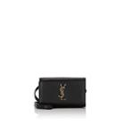 Saint Laurent Women's Monogram Kate Leather Belt Bag - Black
