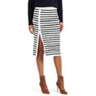Altuzarra Women's Enya Striped Rib-knit Skirt - White