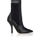 Fendi Women's Rockoko Leather Ankle Boots-black
