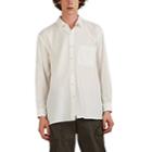 Sage De Crt Men's Washed Cotton Twill Shirt - White
