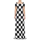 Lisa Perry Women's Checkerboard-print Crepe Gown-black, White