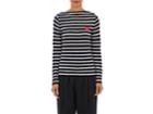 Comme Des Garons Play Women's Striped Wool Sweater