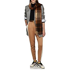 Boon The Shop Women's Checked Cashmere Scarf - Beige, Tan