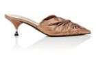 Prada Women's Knotted-vamp Leather Mules