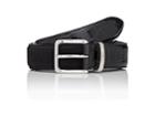 Barneys New York Men's Croc-stamped Leather & Suede Belt