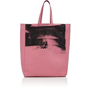 Calvin Klein 205w39nyc Women's Graphic Leather Tote Bag-rose
