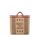 Gucci Men's Gucci 2019 Arles Jute Tote Bag - Beige, Tan