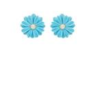 Brent Neale Women's Wildflower Small Stud Earrings-turquoise