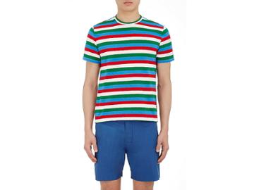Orley Men's Striped Quilted Cotton T-shirt