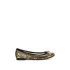Repetto Women's Cendrillon Snakeskin-stamped Suede Ballet Flats - Gold