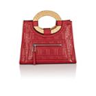 Fendi Women's Runaway Small Leather Tote Bag-red
