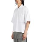 Thom Browne Men's Oversized Cotton-piqu Polo Shirt - White