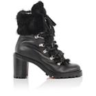 Christian Louboutin Women's Fanny Leather Ankle Boots-version Black