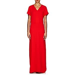 Lisa Perry Women's Flyaway Crepe Gown - Red