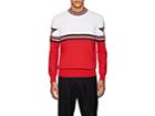 Givenchy Men's Star-knit Striped Cotton Sweater