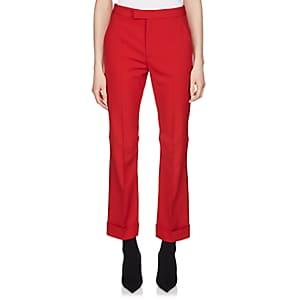 Maison Margiela Women's Crop Cuffed Trousers-red