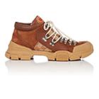 Gucci Men's Canvas & Leather Trekking Boots - Brown