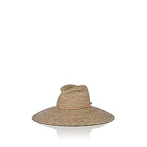Lola Hats Women's Jolly Rancher Striped Raffia Sun Hat-black