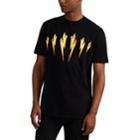 Neil Barrett Men's Lightning-bolt-print Cotton-blend T-shirt - Black