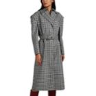 Altuzarra Women's Fisher Check-weave Snap-detailed Coat - Wht.&blk.