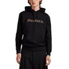 J.w.anderson Men's Logo-embroidered Cotton Hoodie - Black