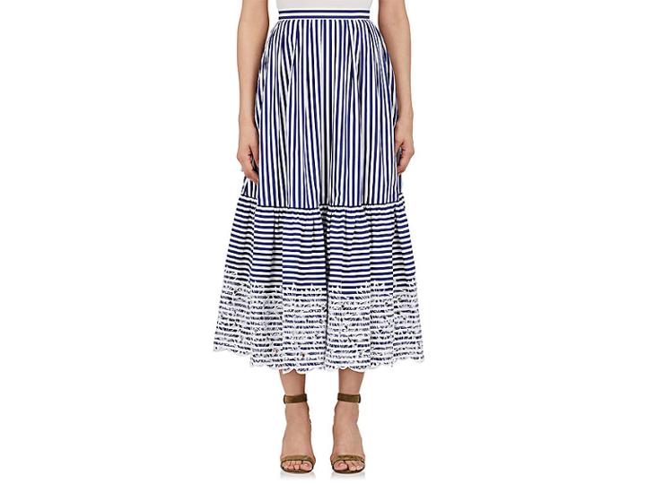 Erdem Women's Leigh Cotton A-line Midi-skirt