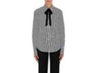 Marc Jacobs Women's Striped Cotton Tieneck Shirt