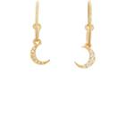 Eye M Women's Mini Moon Hoop Earrings-gold