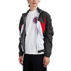 Martine Rose Men's Ruched Colorblocked Track Jacket - Gray