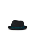 Borsalino Men's Braided Straw Hat - Black