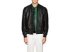 Ps By Paul Smith Men's Suede-trimmed Leather Bomber Jacket