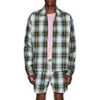 Adaptation Men's Checked Cotton Flannel Zip-front Jacket