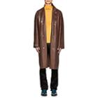 Calvin Klein 205w39nyc Men's Rubber Trench Coat-brown