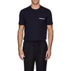 Brunello Cucinelli Men's Cotton Jersey Pocket T-shirt-navy
