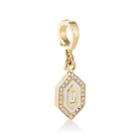 Azlee Women's Diamond & Enamel Small Charm - Gold